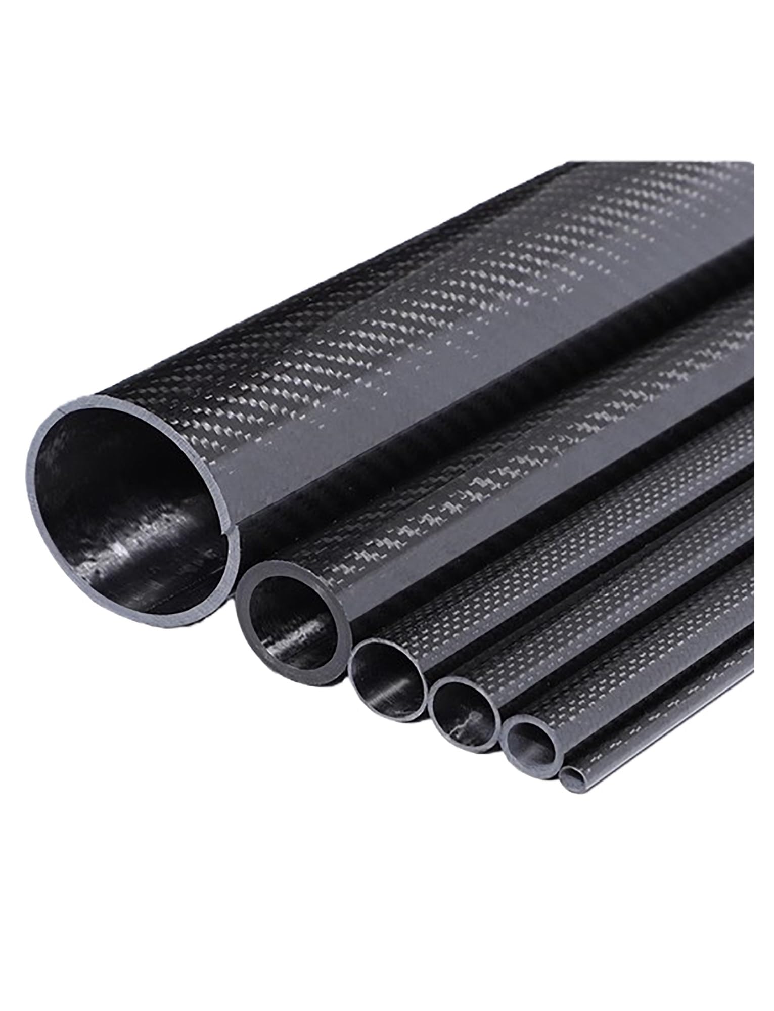 1 tubo cavo in fibra di carbonio 3K ad alta resistenza personalizzato | Diametro 6-40 mm lavorato con precisione | Parti in fibra di carbonio industriale leggere(Glossy,20x18x1000mm)