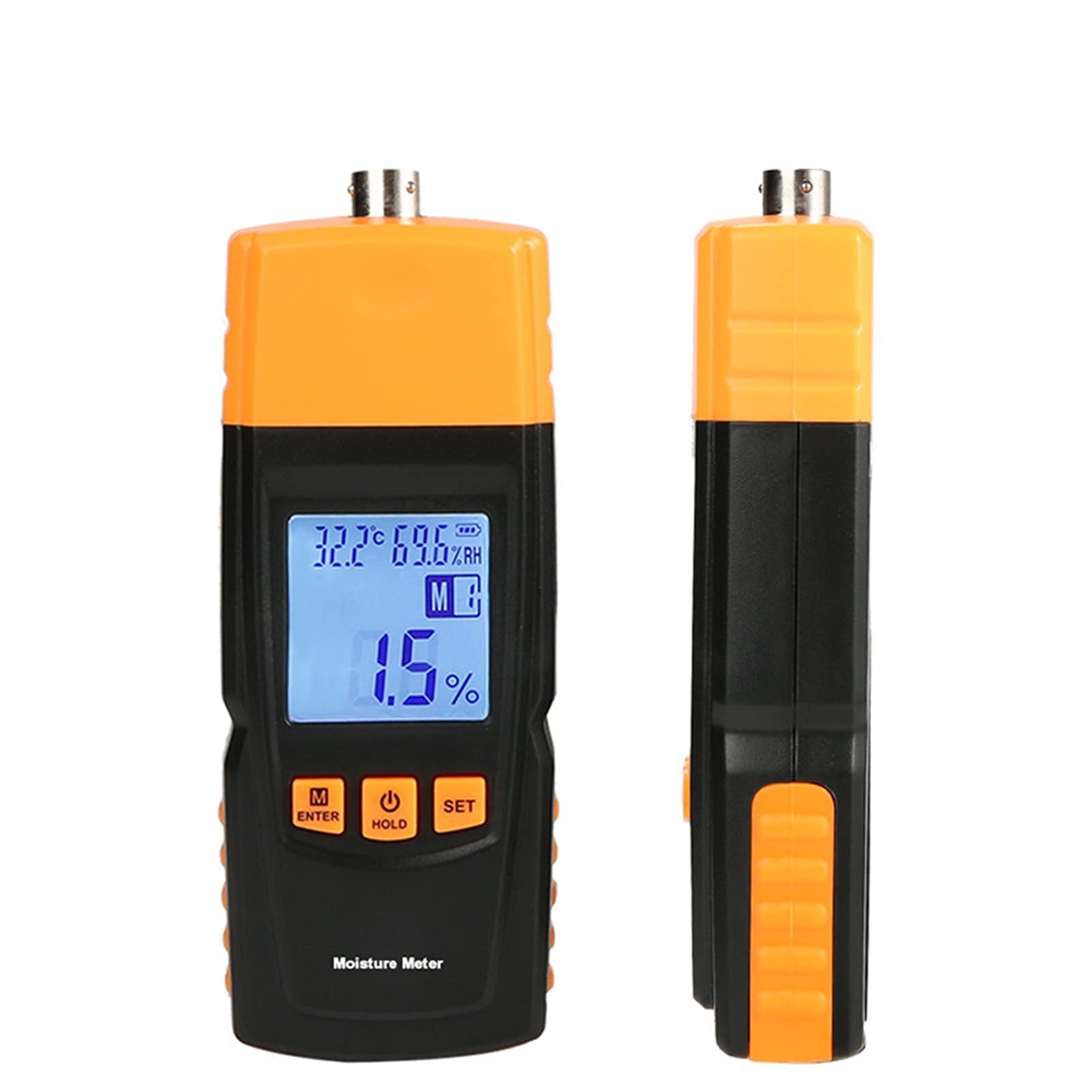 Sensor de Sonda Extendida Probador de humedad madera for medir la del medidor y papel bambú