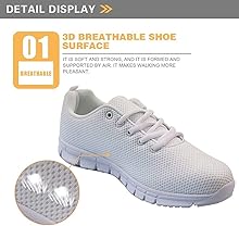 Zapatillas de deporte de gimnasio para mujer, zapatos de correr transpirables casuales para caminar4