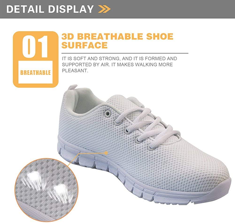 SEANATIVE Chaussures de course à pied en maille respirante pour femme - Style décontracté - Pour le jogging et le sport