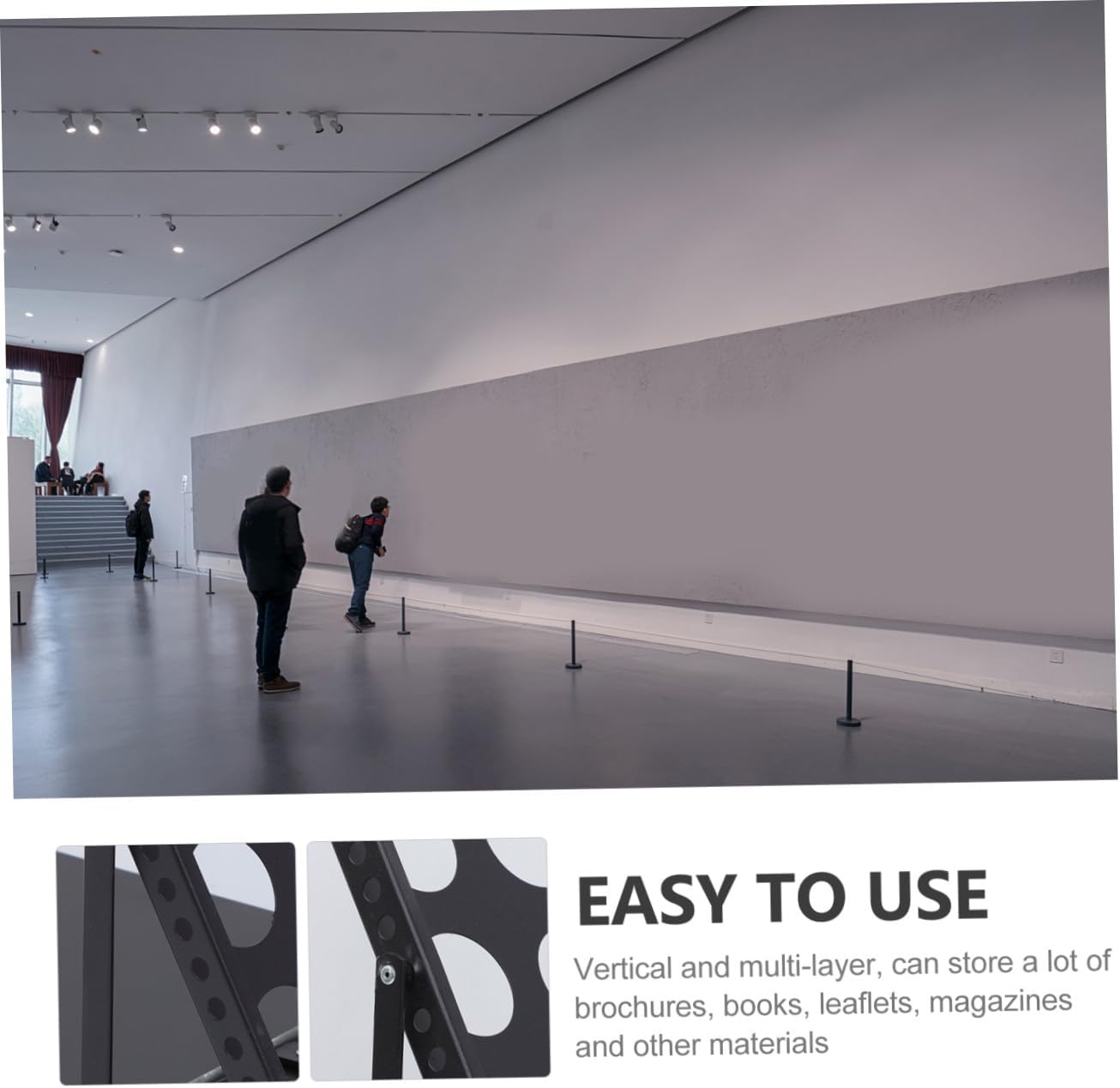 Baluue 折りたたみ式パンフレットスタンド A4対応多層マガジンラック ポータブルディスプレイラック 通気性設計 展示会 小売店