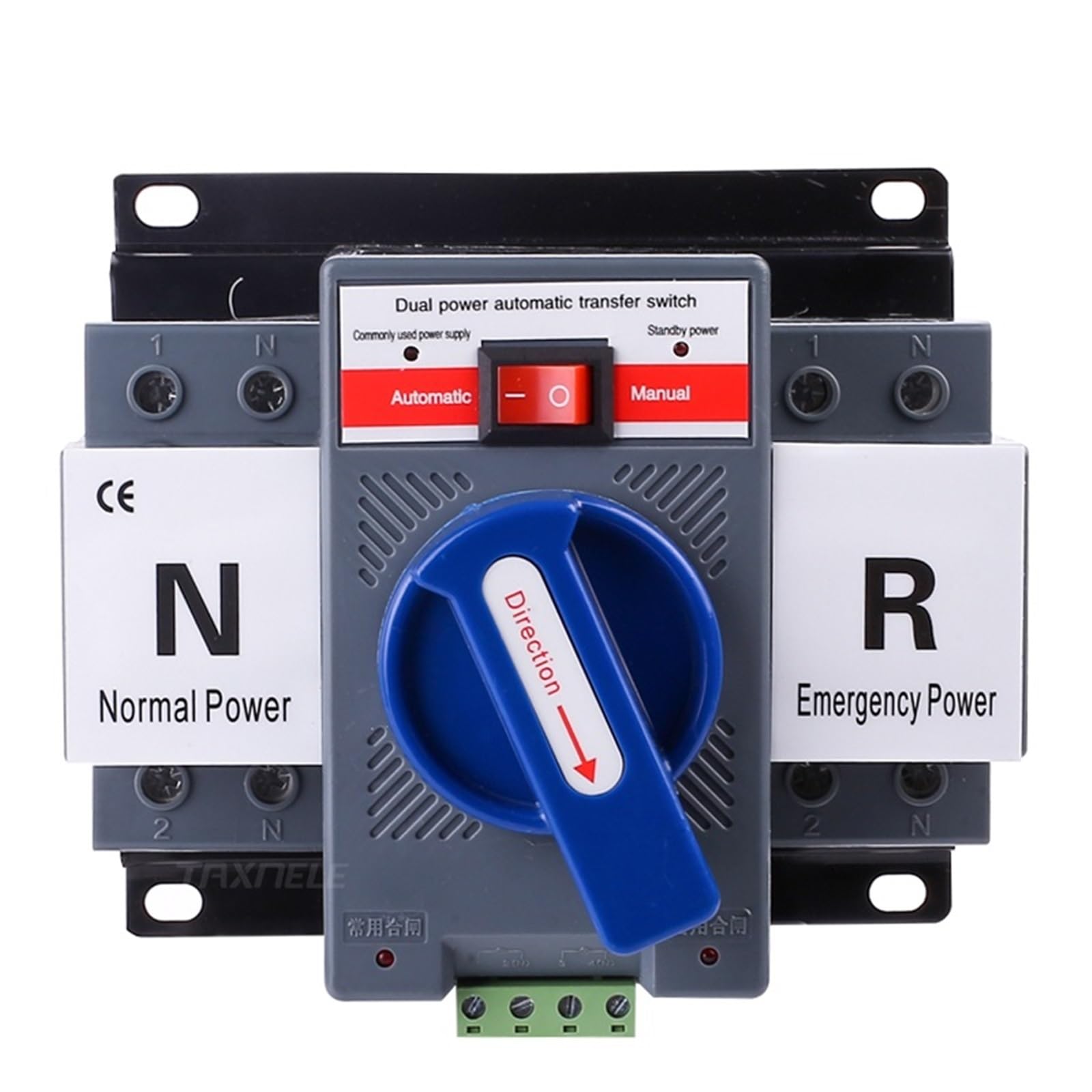 PIWINE 2P 4P 63A 230V 380V Micro disyuntor Doble Potencia Interruptor de Transferencia Automática Interruptor de Transferencia automática (Size : 2P)