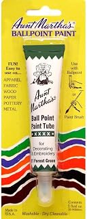 Aunt Martha's Ballpoint Paint Tubes 1 Oz: Forest Green