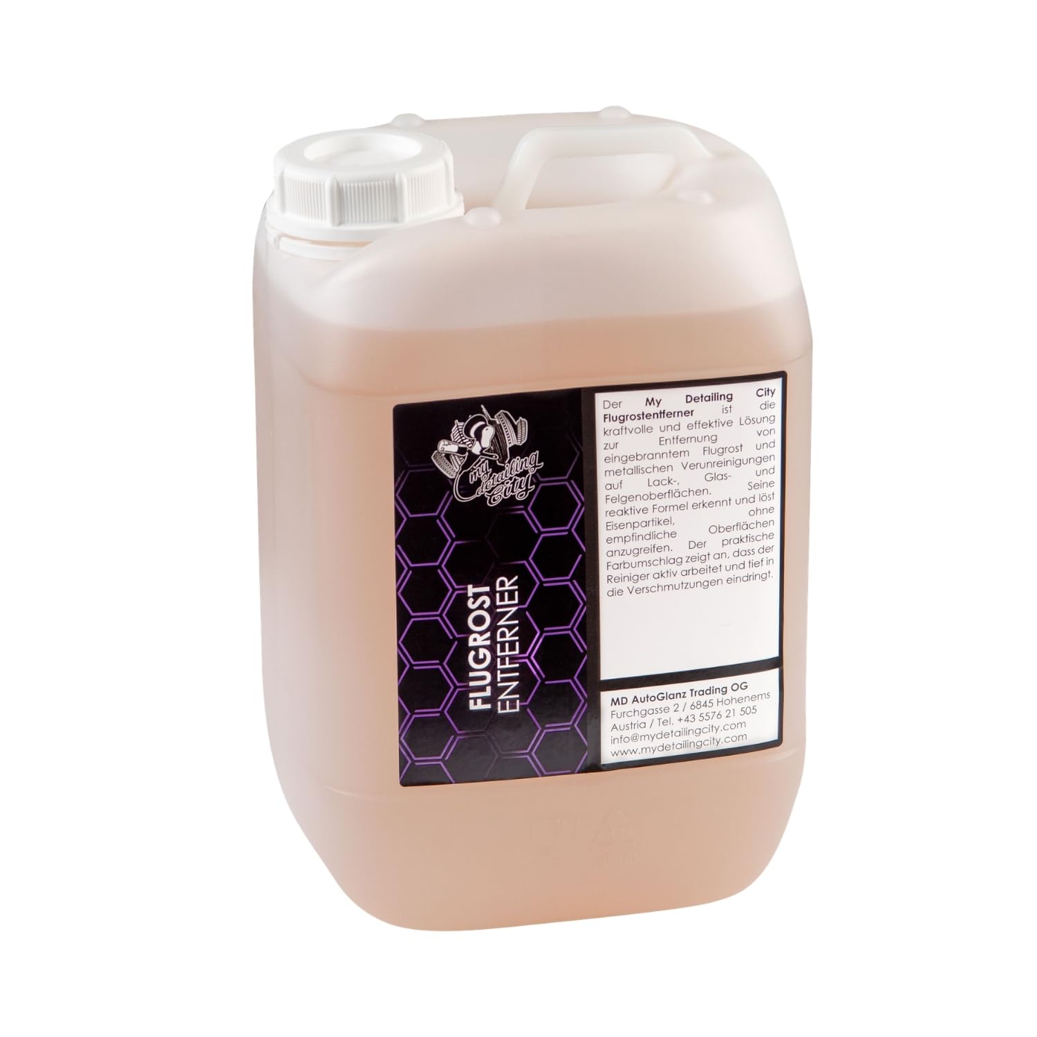 Flugrostentferner 22KG - Entfernung von Flugrost & Metallpartikeln - pH-neutral & materialschonend - Für Lack, Glas & Felgen