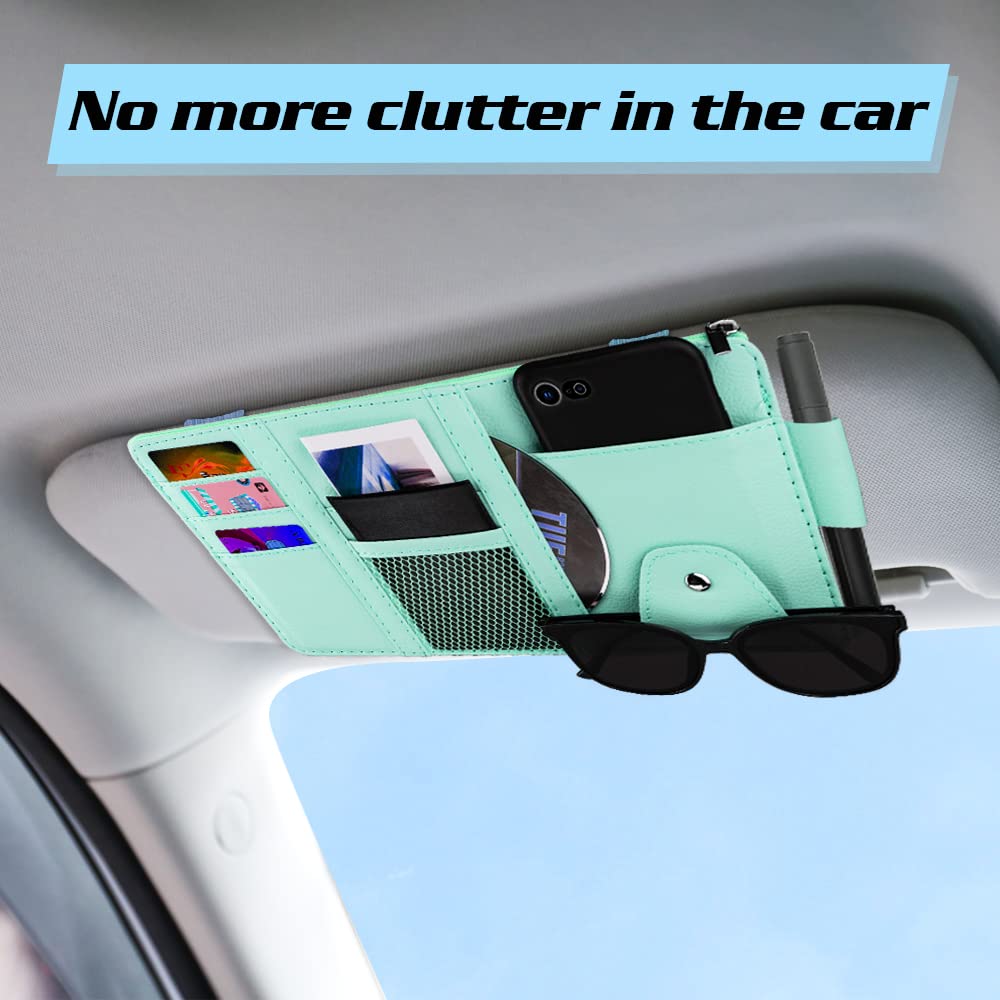 Da by Leather Car Sun Visor Organizer Auto Interior Accessories Pocket Organizer Car Truck Da by Leather Car Sun Visor Organizer Auto Interior Accessories Pocket Organizer Car Truck
