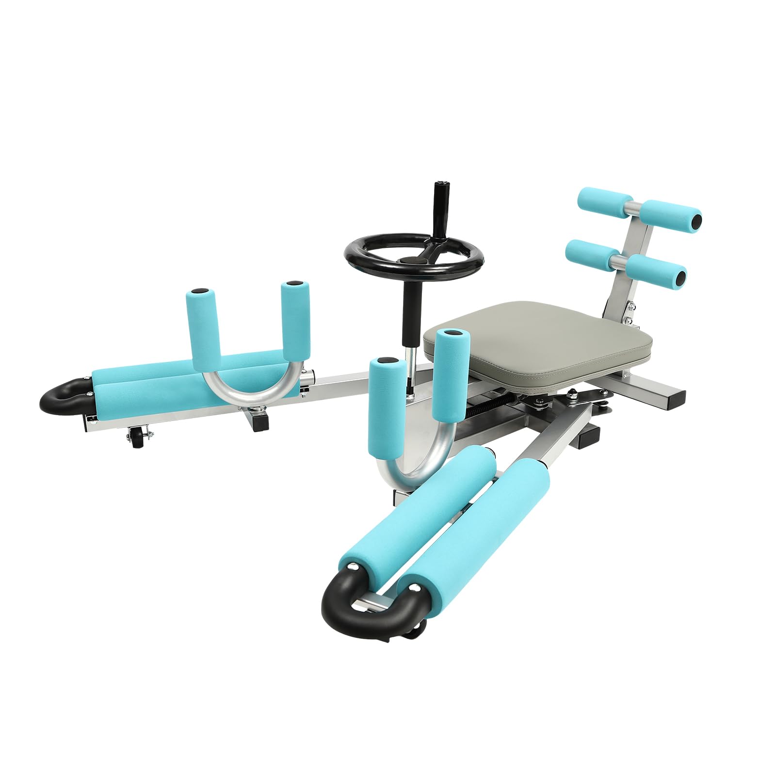Leg Stretcher, Adjustable Leg Stretching Split Machine, Heavy Duty Split Stretcher Machine, Stretching Machine for Flexibility for Home, Office, Gym (Cyan)