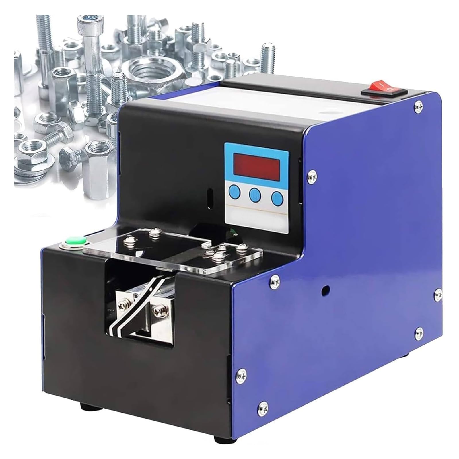 VILA SMO 30w Automatic Screw Counter, Screw Sorting Machine Conveyor, With Digital Display and Feeder, 1-5mm Diameter Adjustable, 3 Speed ​​settings, Suitable for Different Types Screws