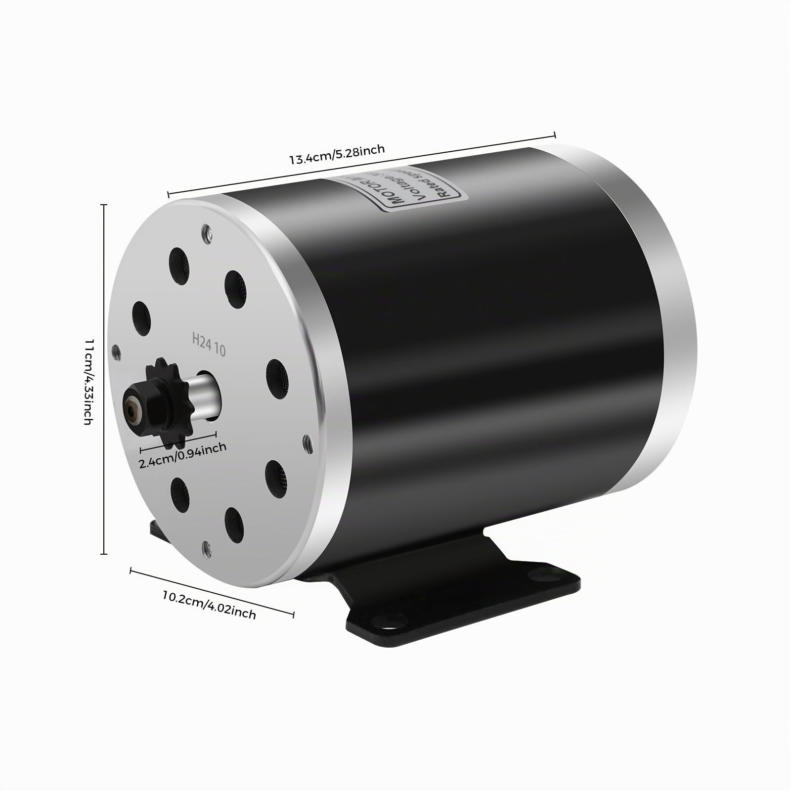 Kit de moteur électrique, 36 V 800 W CC, moteur à balais, contrôleur, unité de commande, poignée d'accélérateur avec régulateur + clé à vis pour trottinettes électriques, karts à pédales, vélos