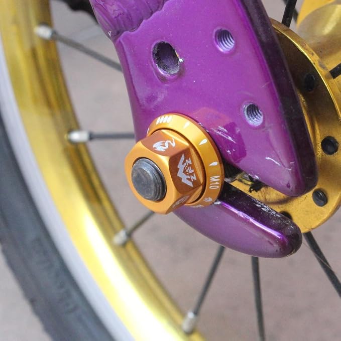 Amazon アルミ 4本 自転車ハブナット M10 折りたたみ 固定ギア