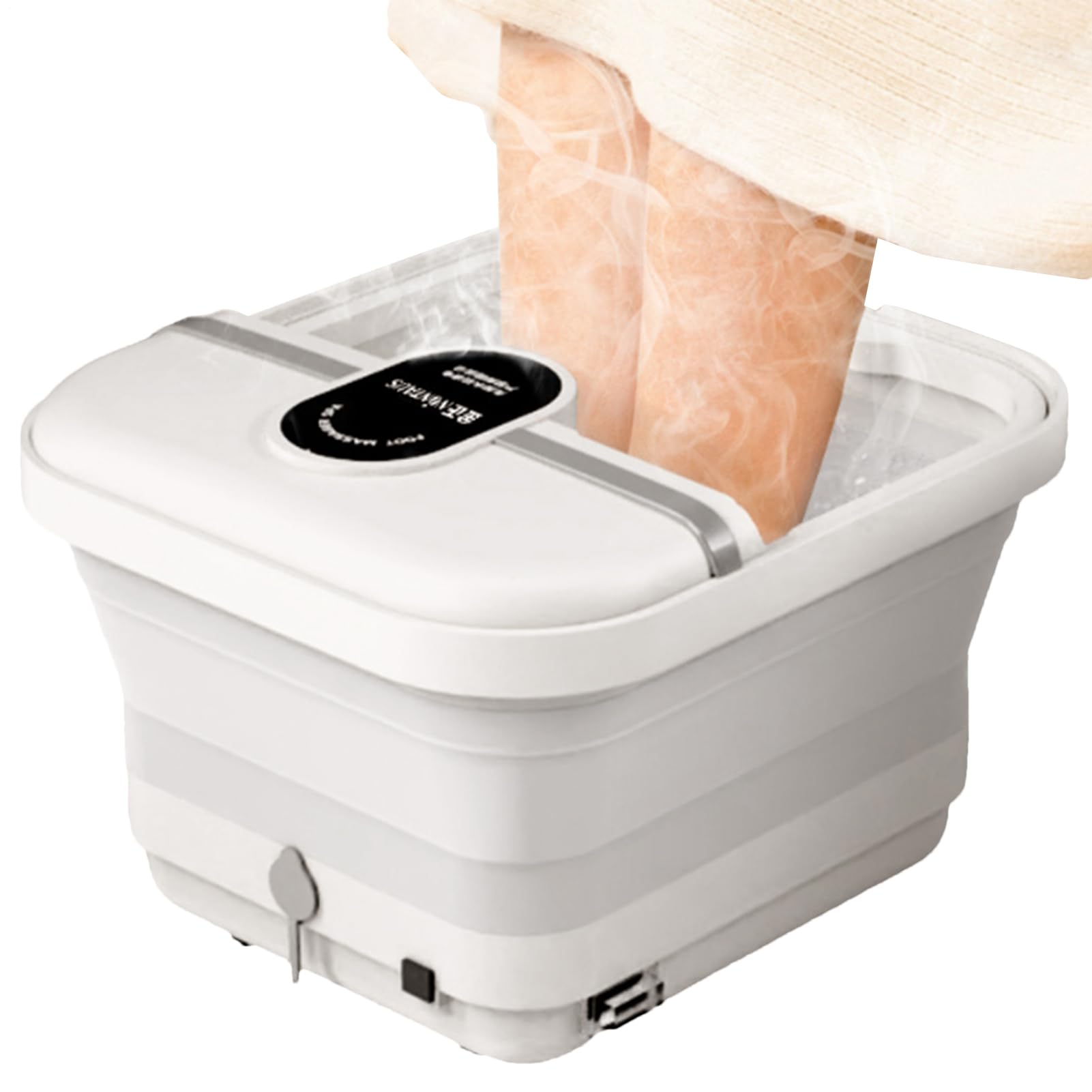 Electric Foot Spa | Foldable Heated Foot Spa Massager - Electric Footbath Massaging Aid for Youth Teens Men Women Dad Grandpa Grandma