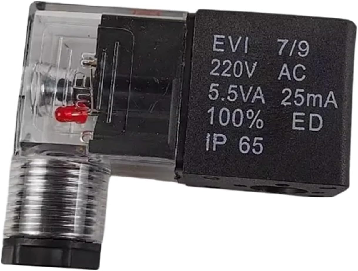 Bobine d'électrovanne pneumatique DC 24V avec boîte de jonction et voyant lumineux