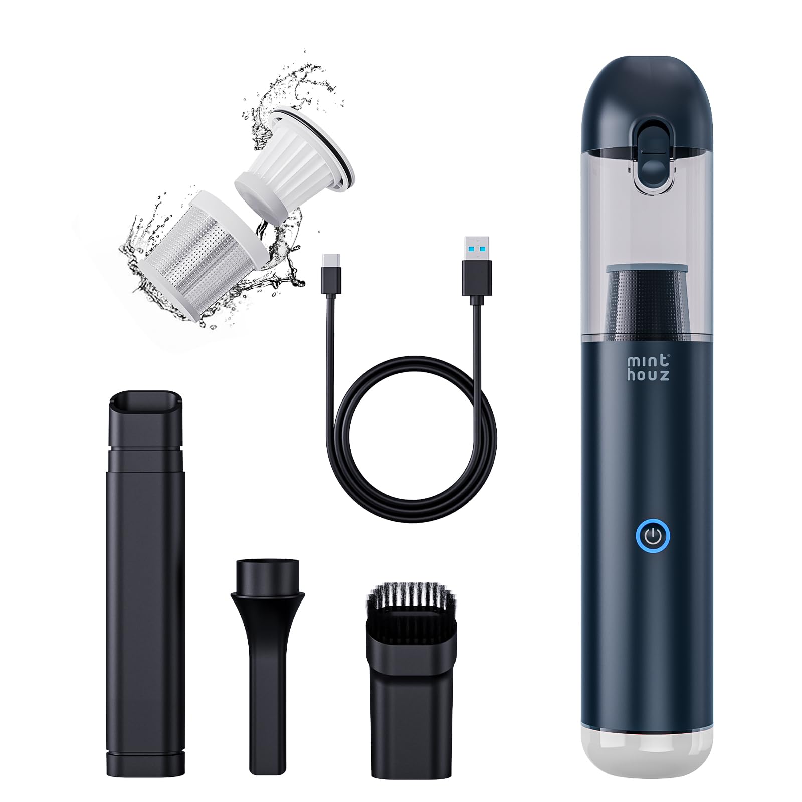 Amazon | Minthouz ハンディクリーナー ハンディ掃除機 卓上