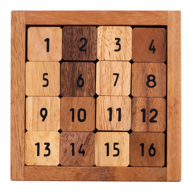 bloque sudoku puzzle de madera