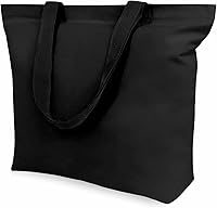 Vista 8 de TOPDesign - Paquete de 2 bolsas de lona con cierre magnético, bolsas de compras reutilizables, haz tus propios diseños creativos
