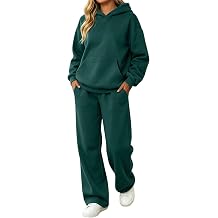 Women's 2 Piece Outfits Hoodies Wide Leg Sweatpants Tracksuits
