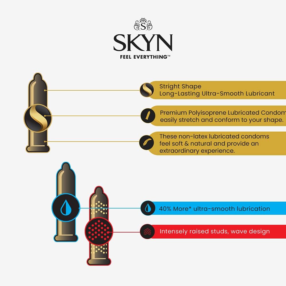 Super Deal Product SKYN Selection Non-Latex Condoms Variety Pack, 24 Count