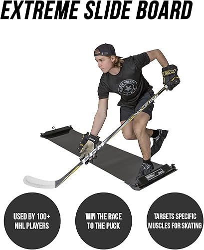 Miniatura 3 de Better Hockey Extreme Slide Board – Ayuda de entrenamiento portátil de hockey sobre hielo, para resistencia, resistencia, fuerza, agilidad y