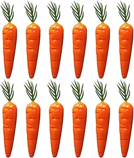 STOBOK Carrot 25pcs Layout Room Party Little Decorations Ornament Home Fake Carrots Carrots, Micro Supplies Miniature Crafts, Villa Ornaments Rabbit Hanging Decoration Topper Carrots Fresh