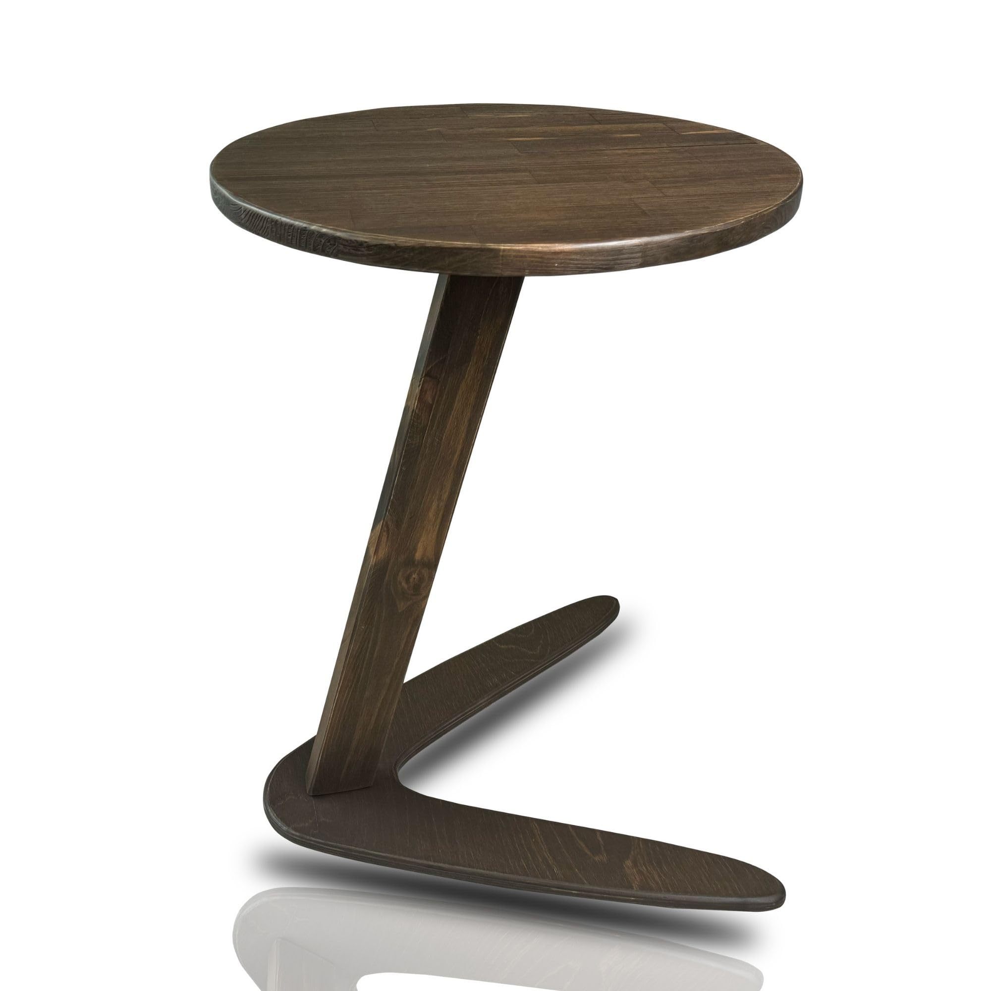 GENESIS WOODESIGN Handmade Solid Walnut C Table