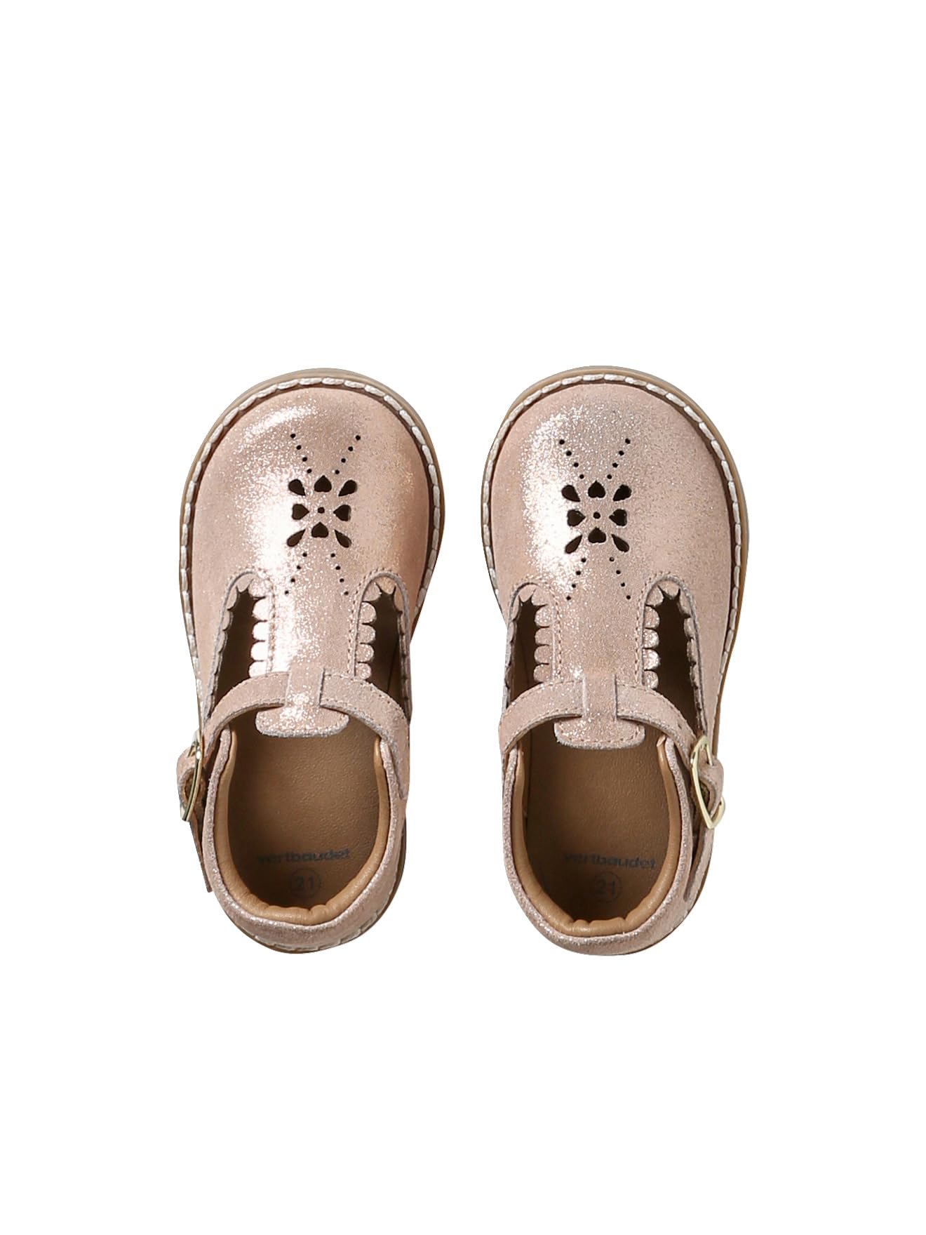Vertbaudet Lauflern-Spangenschuhe aus Leder Baby