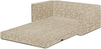 Vista 7 de Serta Perfect Sleeper Sofá Convertible Extra Ancho a Tumbona - Cómodo Sofá/Cama Plegable 2 en 1 para Niños, Crema