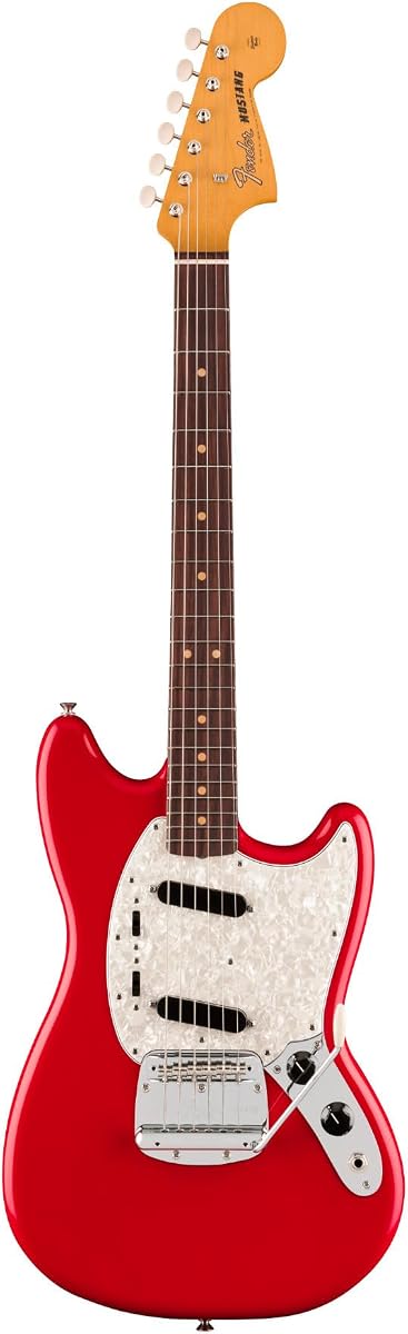 Fender Vintera III Mid '60s Mustang SS 6 String Electric Guitar | Rosewood Fingerboard Dakota Red