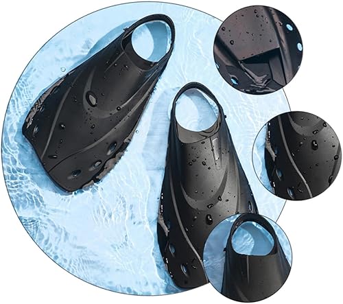 Miniatura 5 de Alipis Adjustable Short Swimming Fins for Adults Unisex Lightweight TPR Dive Flippers with Open Toe Design Comfortable Swim Training Snorkeling