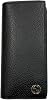 Gucci 610467 CAO2N 1040 Mens Long Wallet, Interlocking G, Leather, BlackBlue Type Outlet