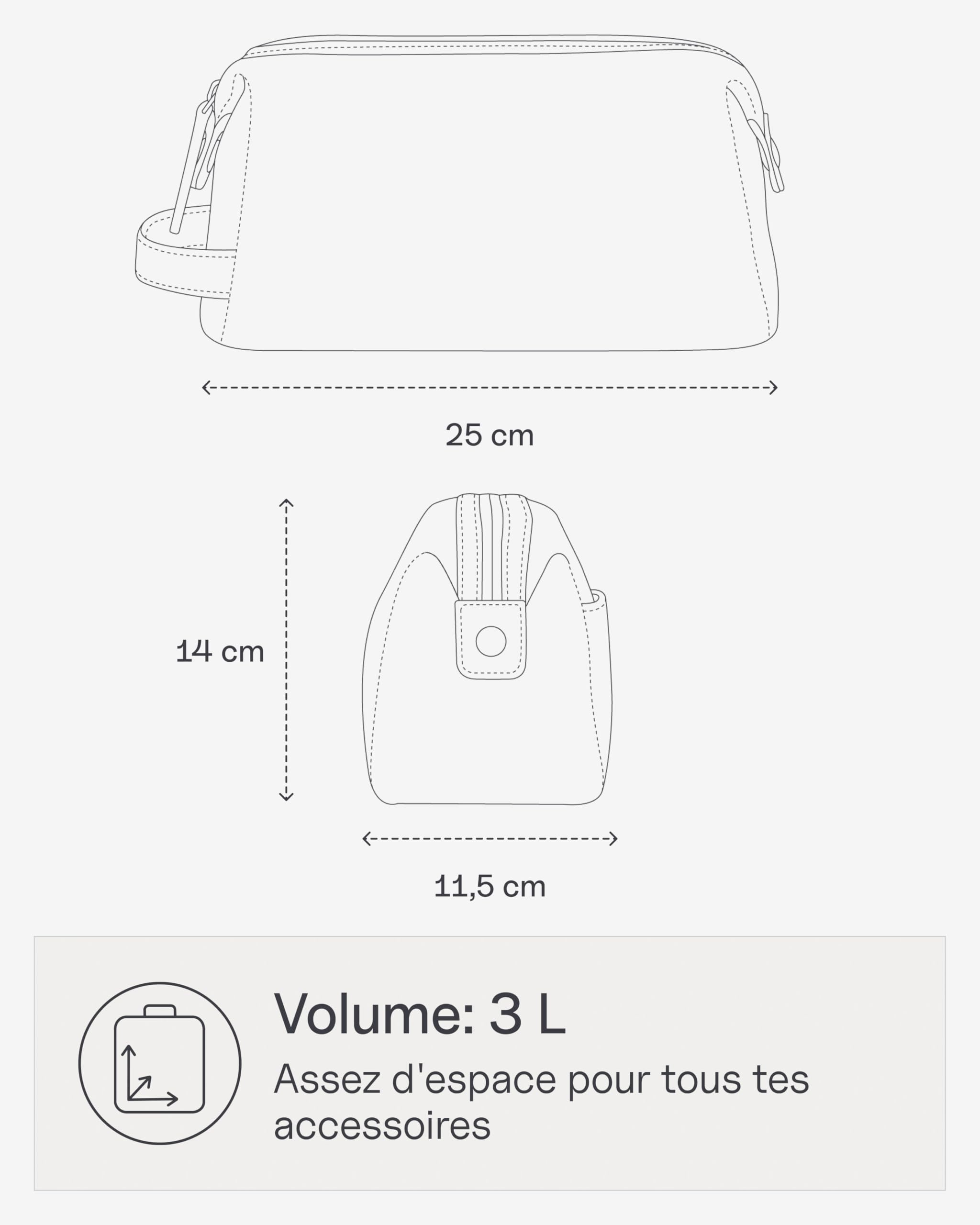 Kapten & Son Windsor Muted Clay Trousse de Toilette 3 L Trousse de Voyage