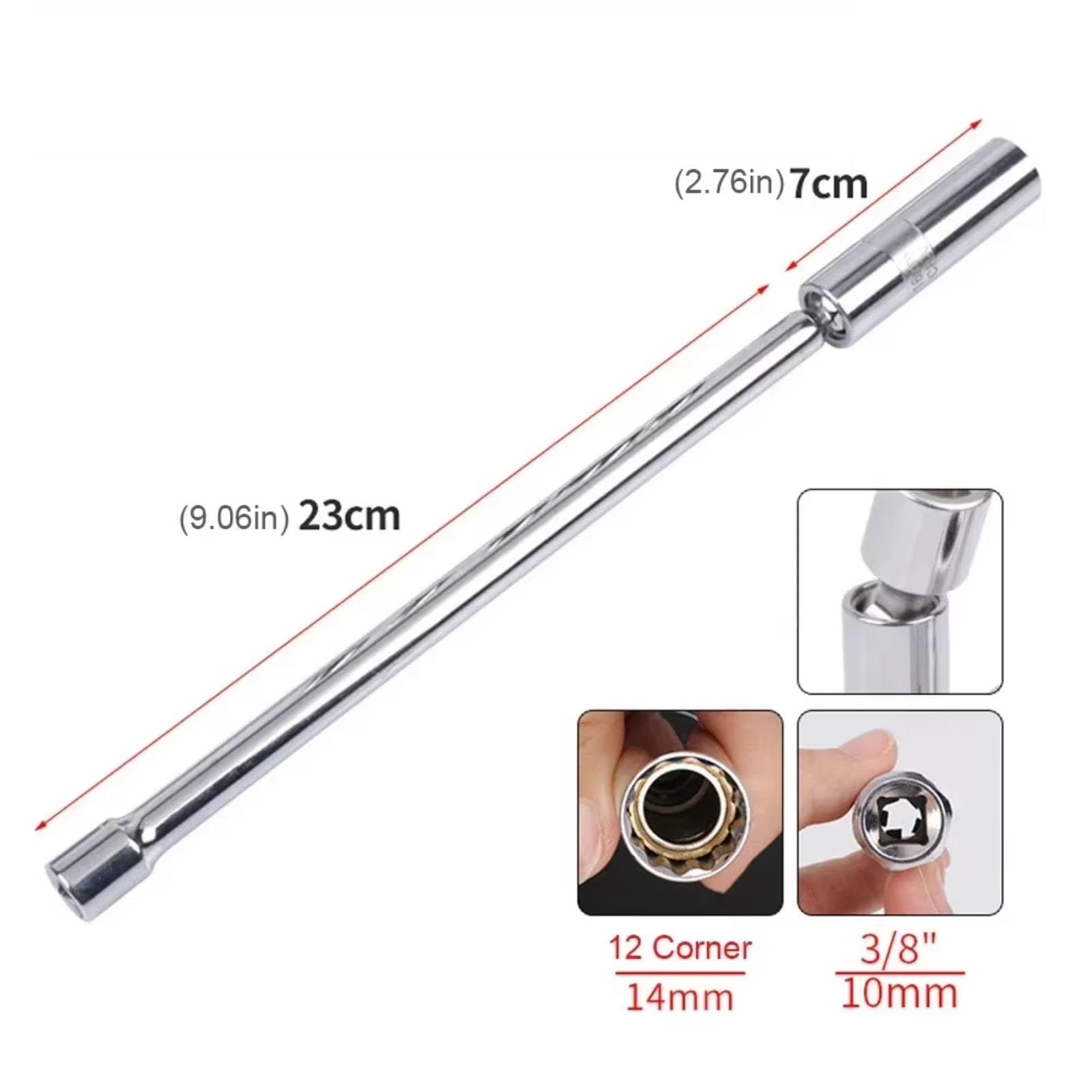 Magnetisch Zündkerzen Schlüssel 14mm 16mm Magnet Für Zündkerze Entfernung Werkzeug Schraubenschlüssel Hülse Schwenk Kerze Schlüssel Lange Verlängerung Sockel Tools Kit