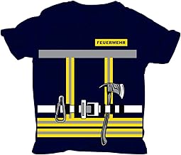 Spaß Kostet Children's Boys' T-Shirt Fire Brigade Uniform Carnival Fancy Dress