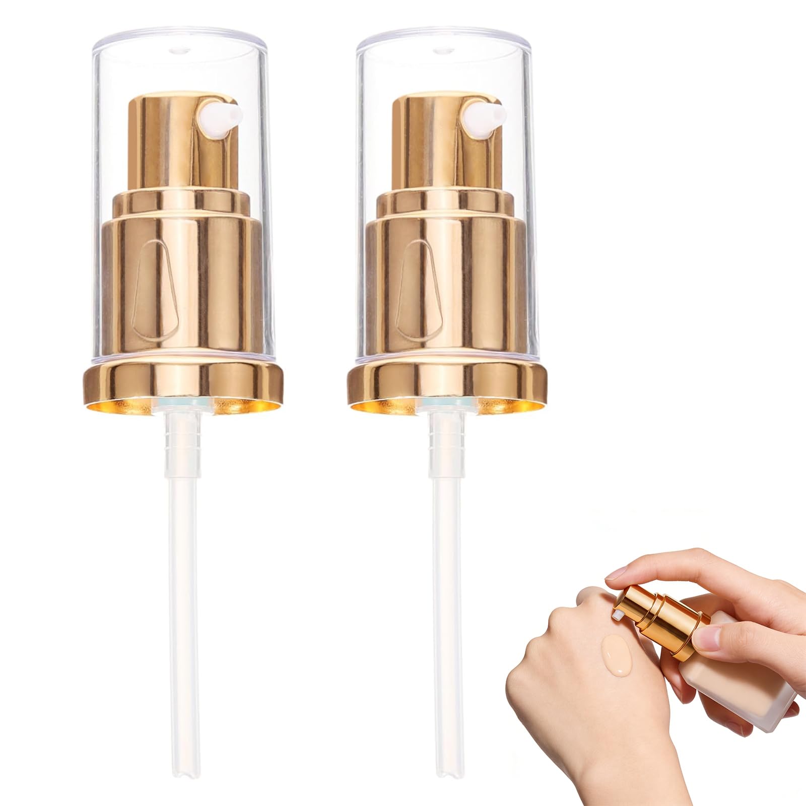 2 pezzi Pompa di ricambio, Teste Della Pompa per Fondotinta Cosmetica, Pompas per Fondotintaa, for Estee Lauder Double Wear Foundation