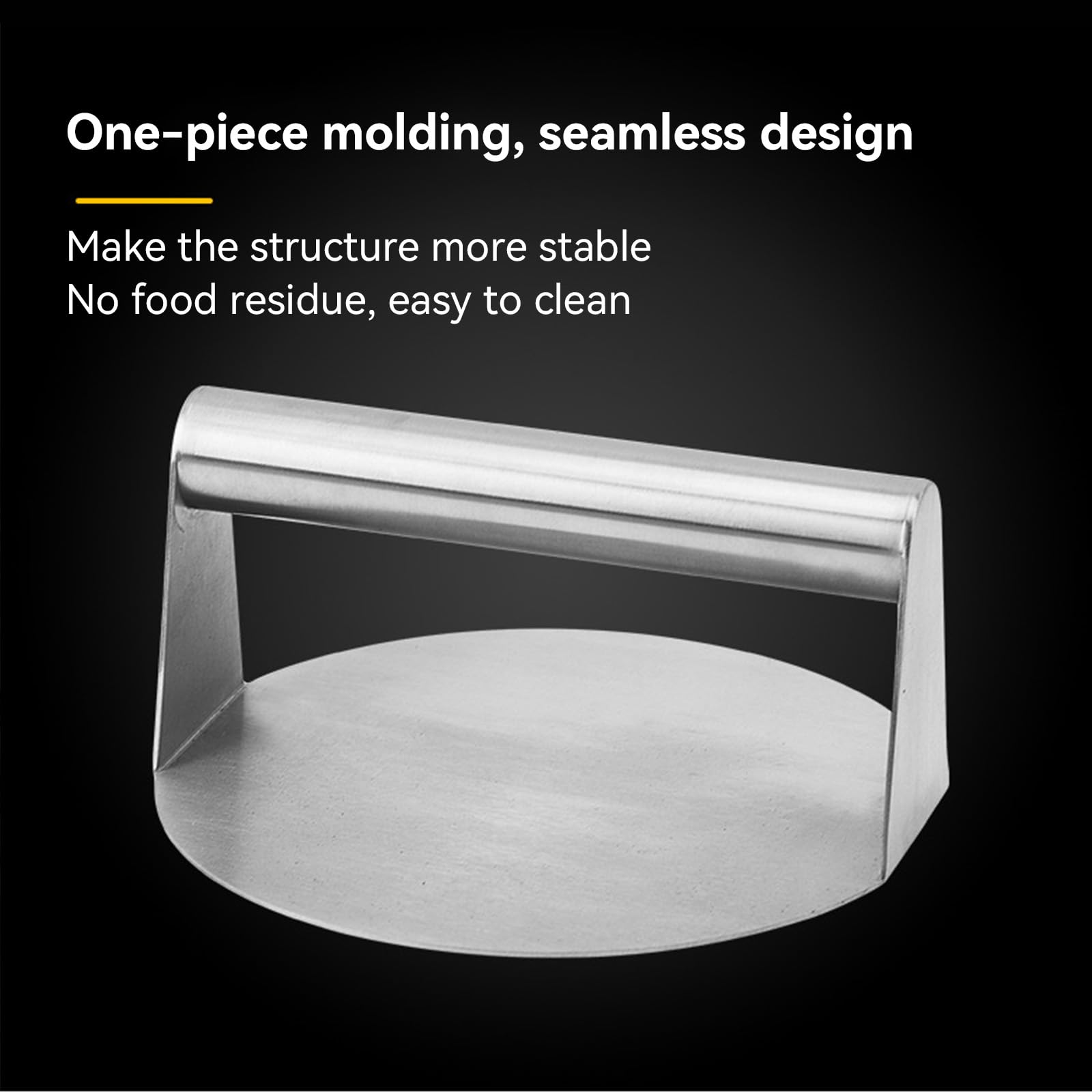 Pressa Per Hamburger In Acciaio Inox - Ø 5,5 Pollici, Antiaderente E Lavabile In Lavastoviglie - Foto 8