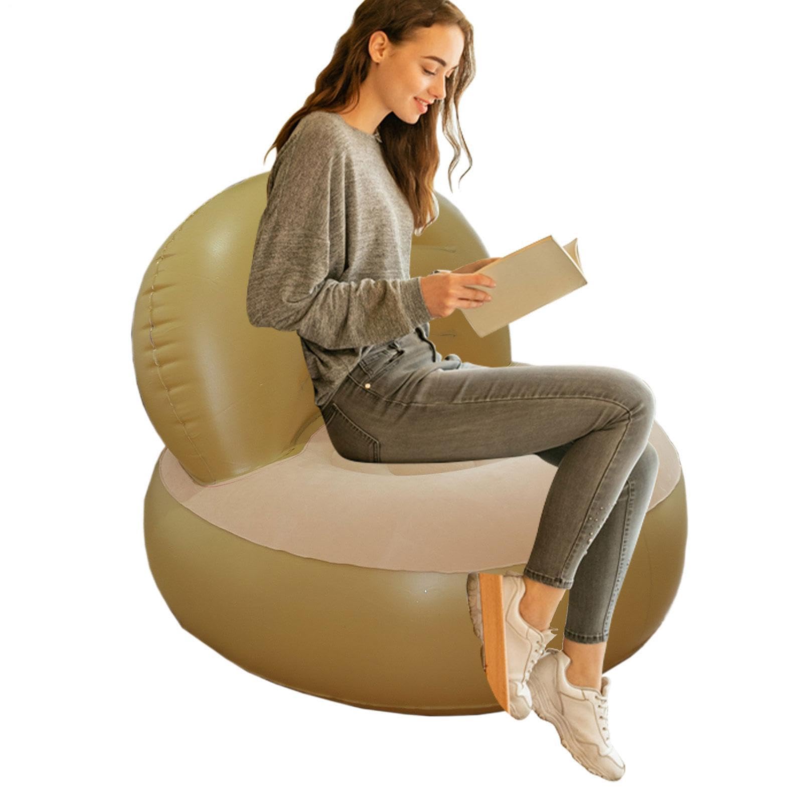 Sillones inflables portátiles que eliminan el dolor de espalda en camping
