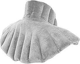 Microwaveable Neck Warmer Cushion for Neck and Shoulders – Hot / Cold Use – Rice, Lavender and Healthy Plants – Fleece Material – Grey