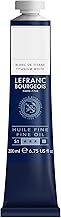 Lefranc Bourgeois 301855 Premium Oil Paint, Lightfast and Uniform Texture, 200ml Tube, Ideal for Frames, Canvases, Painting Boards - Titanium White