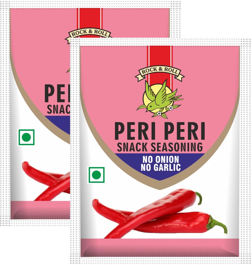 ROCK & ROLL No Onion No Garlic Peri Peri Snack Seasoning Powder(Pack Of 2),60 Grams (B0CQC4HL62) Amazon Price History, Amazon Price Tracker