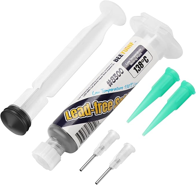 BEEYUIHF Solder Paste Sn42 Bi58 Soldering Tin 138 Low Temp NoClean Tin