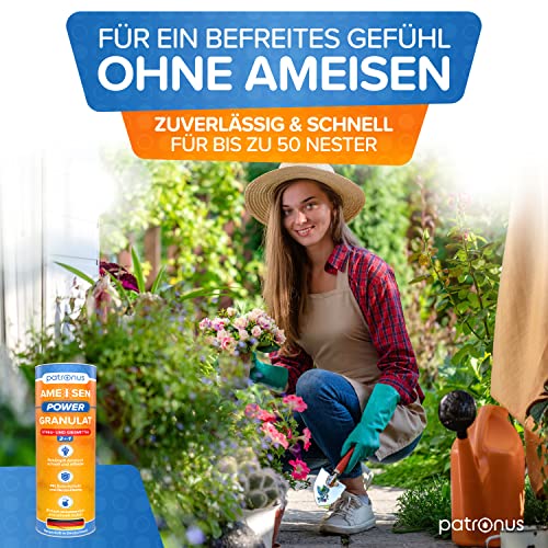 Ameisengift Patronus Power Granulat 500g für Streu- und Gießanwendung