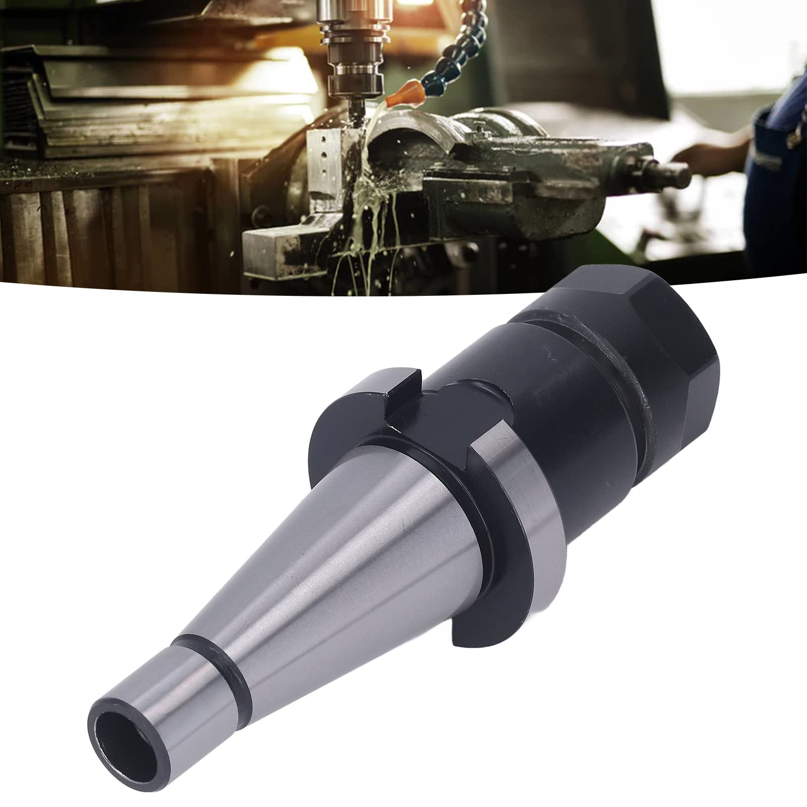 Accuracy Milling Shank Holder Thread Chuck Collet for CNC Lathe, 40cr Steel, Fine Ground Exterior, Protective Connection, Integrated Form for Large