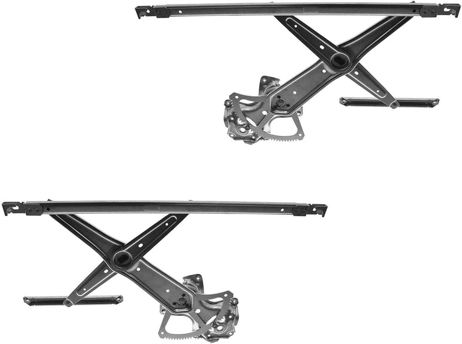 TRQ Front Manual Window Regulator Set Compatible with 1996-2000 Honda Civic HO1350116 HO1351116