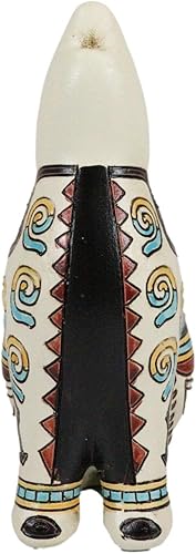 Vista 9 de Ebros Gift Nativo tribal americano azteca hopi estilo indio aullando lobo animal tótem espíritu colección celestial cielo y tierra inspirados