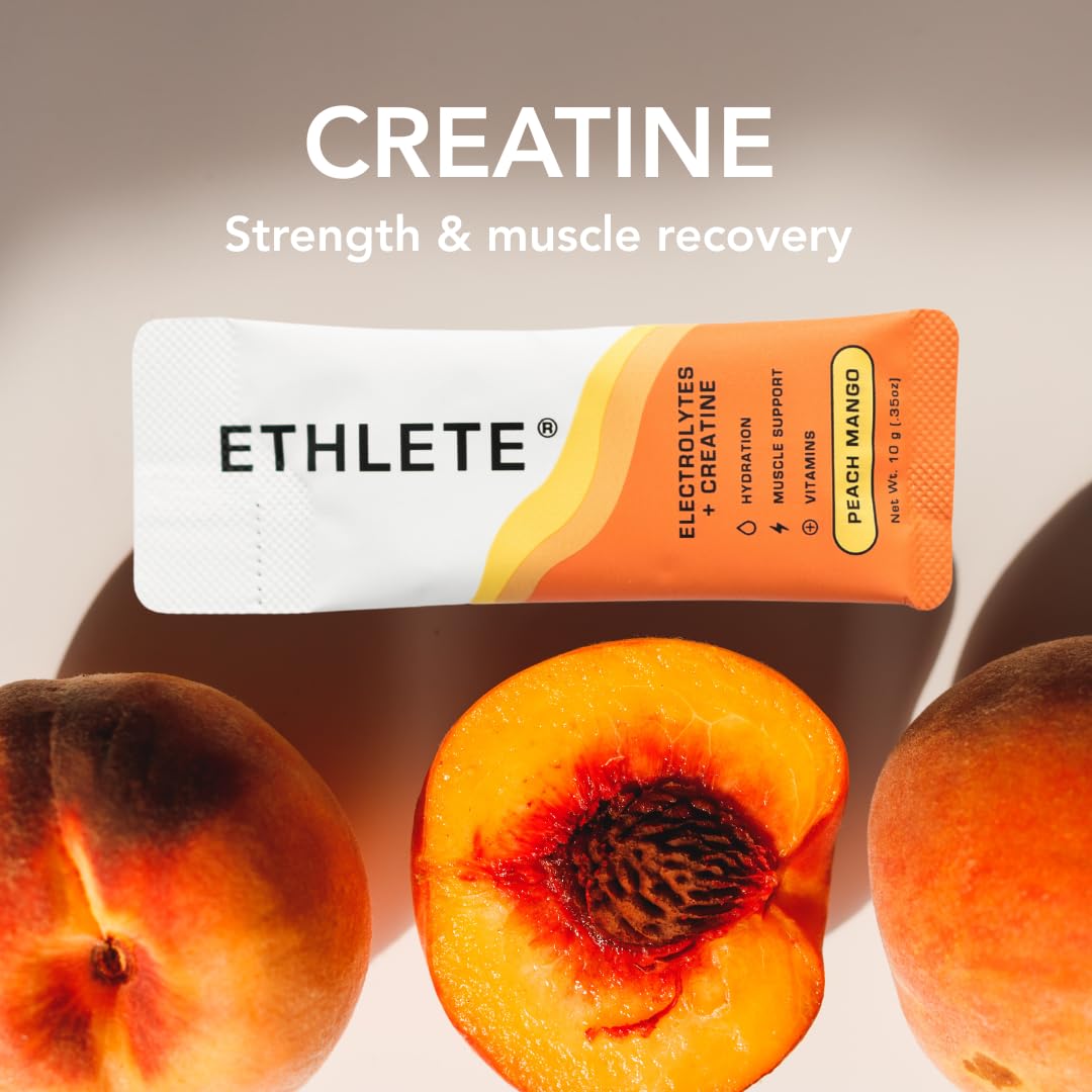 Electrolytes + Vitamins + Creatine, Powder (3-Flavors), 5g Creatine Monohydrate, with Electrolytes, Magnesium, Potassium, Vitamins B6, B12 & C (Peach Mango, Lemon Lime, Raspberry Lemon) — Amazon image 9