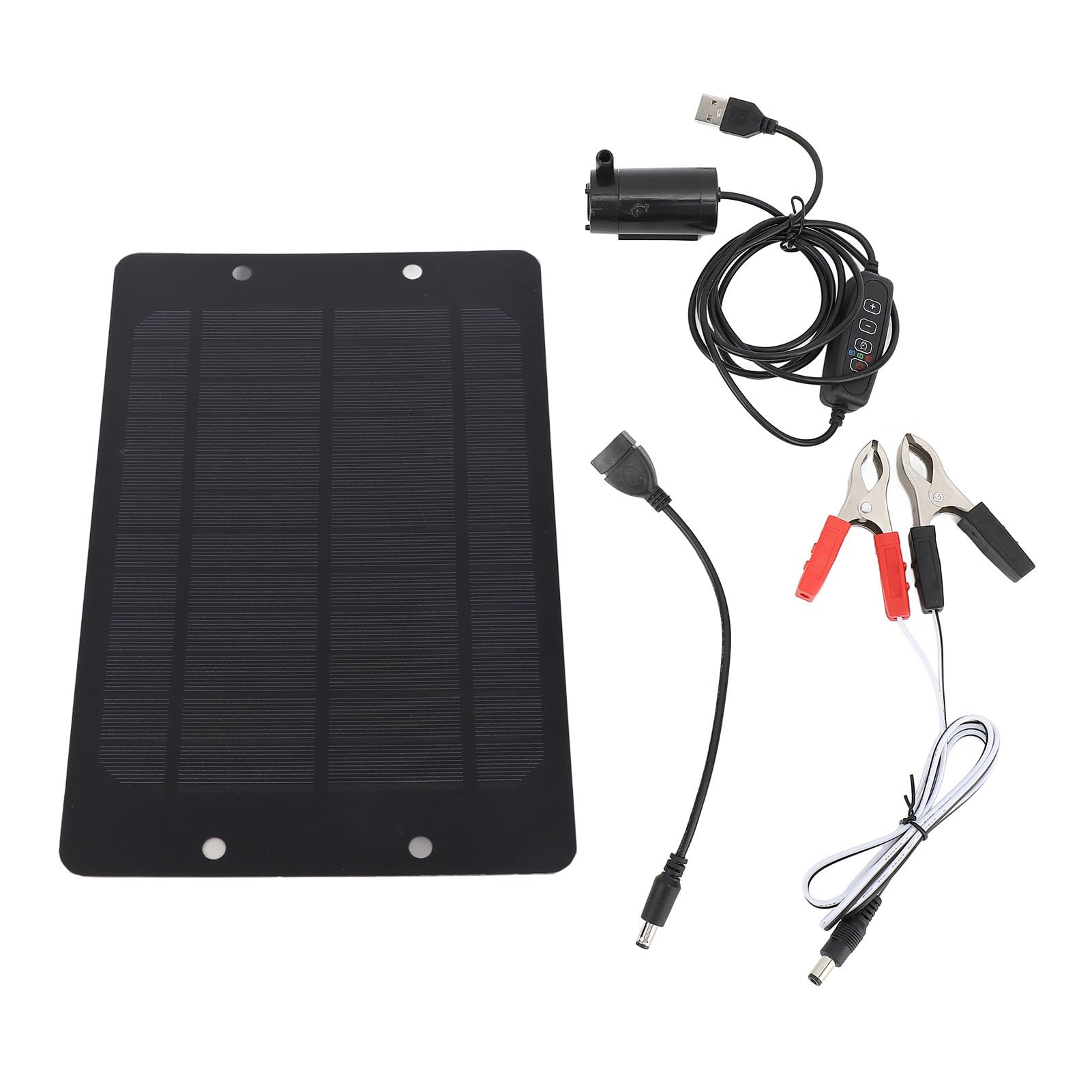 Bomba de agua solar ajustable de 20W para oxigenar estanques y baños de aves de forma ecológica