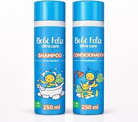 Kit Shampoo e Condicionador Bebê Hipoalergênico para Bebês e Crianças