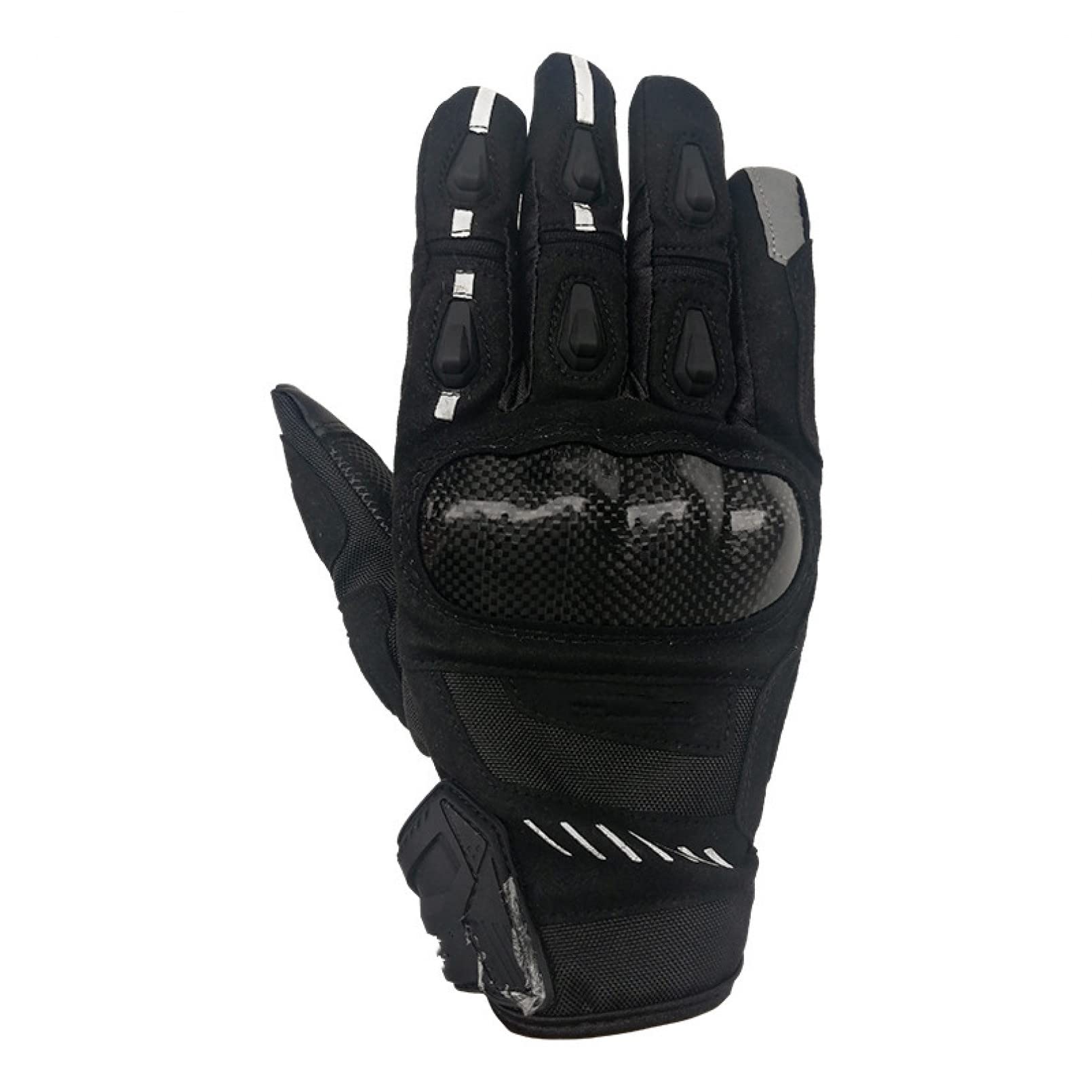 Rękawice motocyklowe Męskie rękawice motocyklowe z włókna węglowego Ochronne Zimowe Lato Moto Jazda Motocross Wyścigi Rękawice dla nurków Czarne Zielone