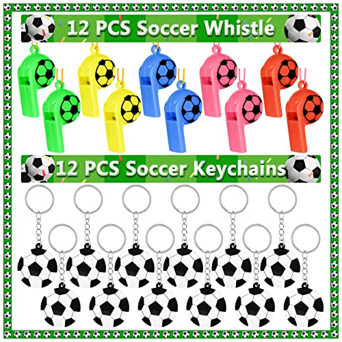 Erweicet SOCCER-SET-F Party Favors Set 80 Pcs Soccer Toys Whistle Fidget Spinner Silicone Bracelet Tattoo Stickers Eraser Keychains thumb #3