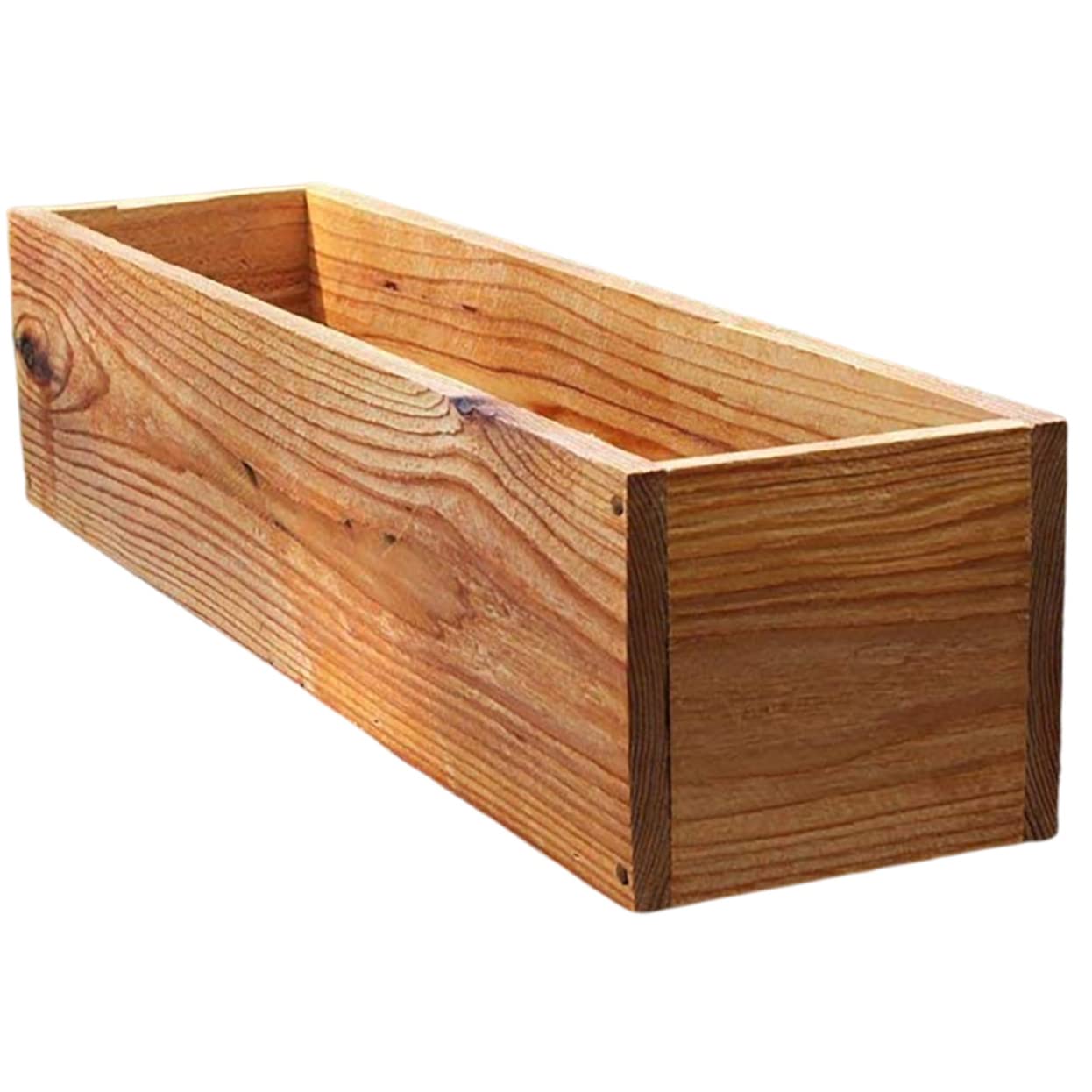 BESPORTBLE Wood Flower Box Flower Pot Indoor Garden Pots Outdoor Cactus Nursery Planter Rectangle Planter Plant Pot Indoor Plant Pots Rectangular Flower Pot Square Wooden The Fence