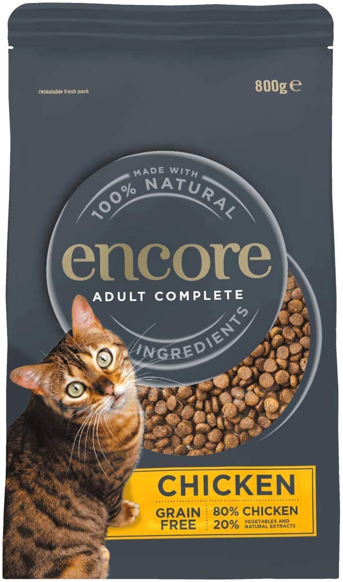 Encore Chicken Dry Complete Cat Food, 800g