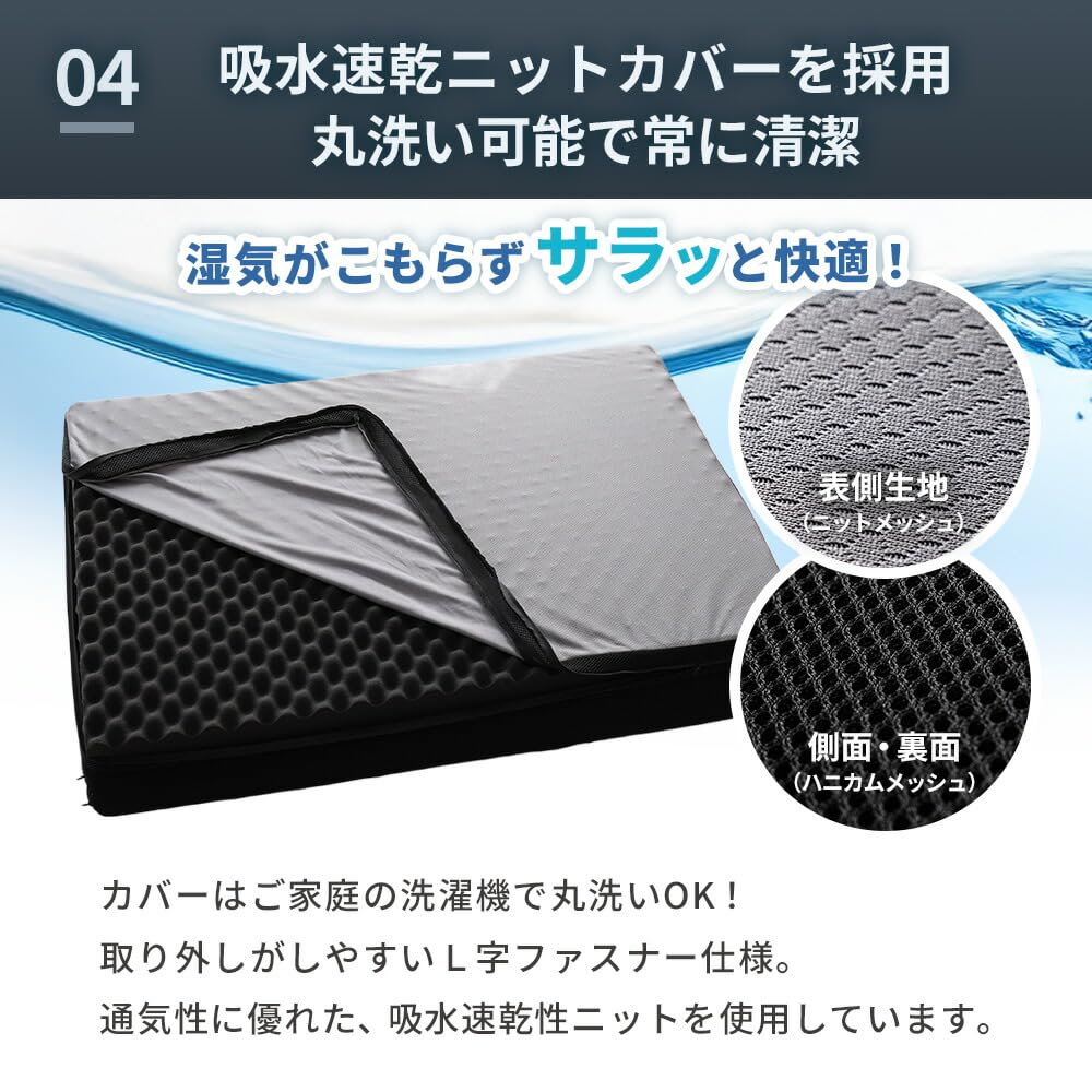 Amazon｜マットレス シングル 高反発 三つ折り 硬め ハード 240N 97